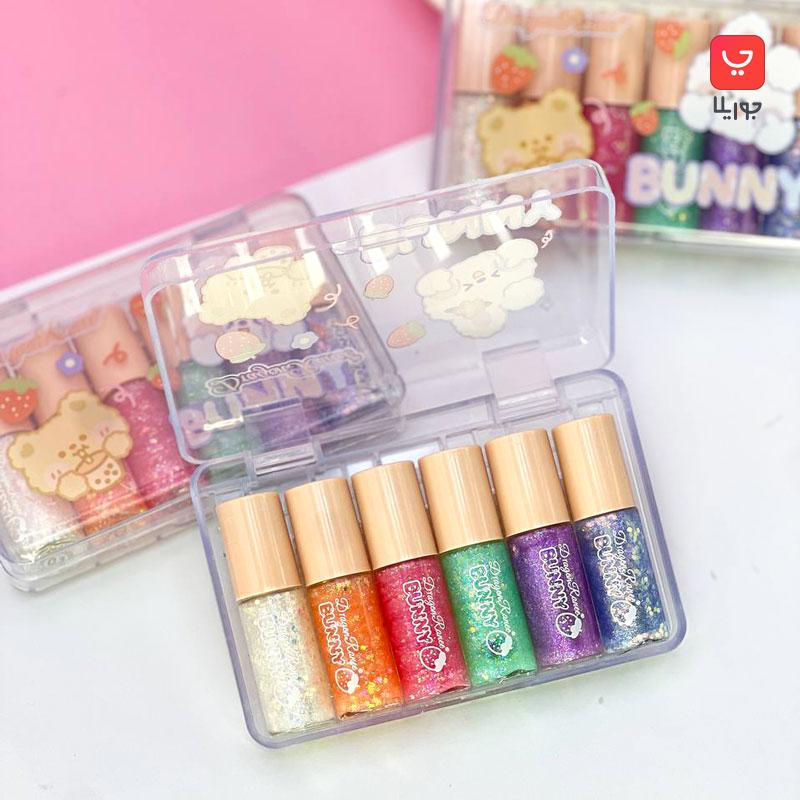 سایه چشم مایع دراگون رانی Dragon Ranee مدل گلیتری پک 6 عددی